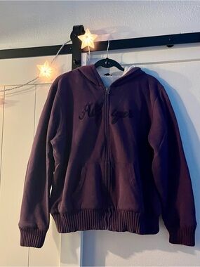 Tommy Hilfiger Purple Sherpa-Lined Hoodie (XXL)